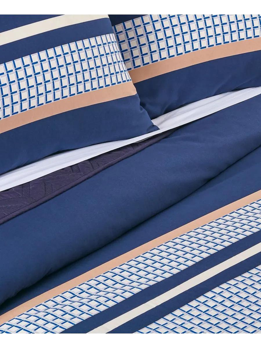 Комплект постельного белья Micro Logo из 3 предметов, размер King Lacoste Home — изображение 5 из 5, темно-синий