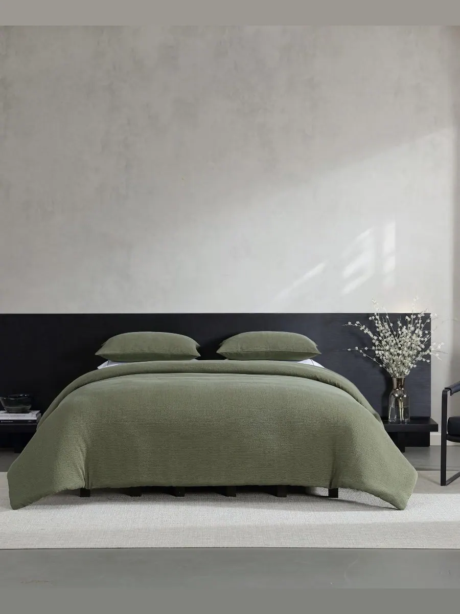 Комплект постельного белья Carved Lines Matelassé из 3 предметов, размер Queen Vera Wang