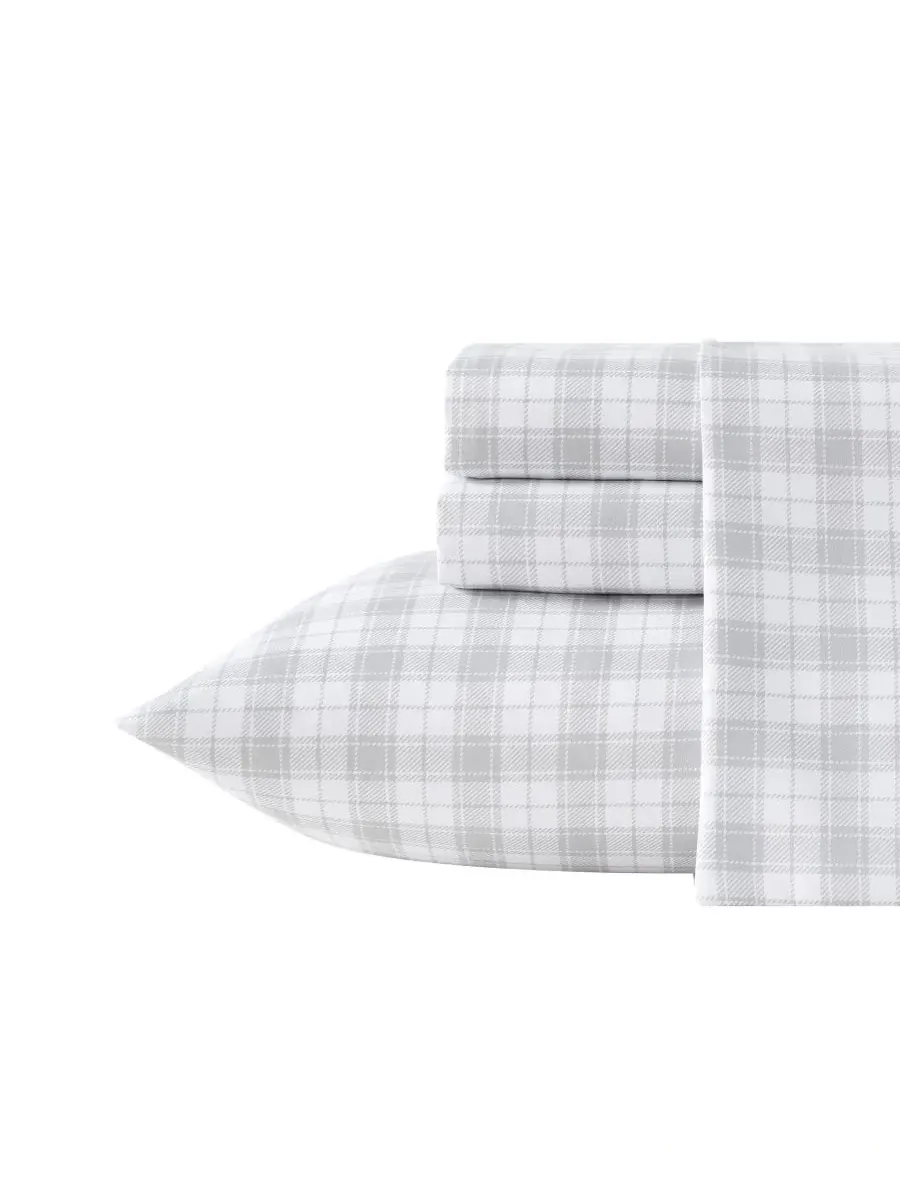 Комплект постельного белья Penstemon Plaid из микрофибры с терморегулирующими свойствами, 4