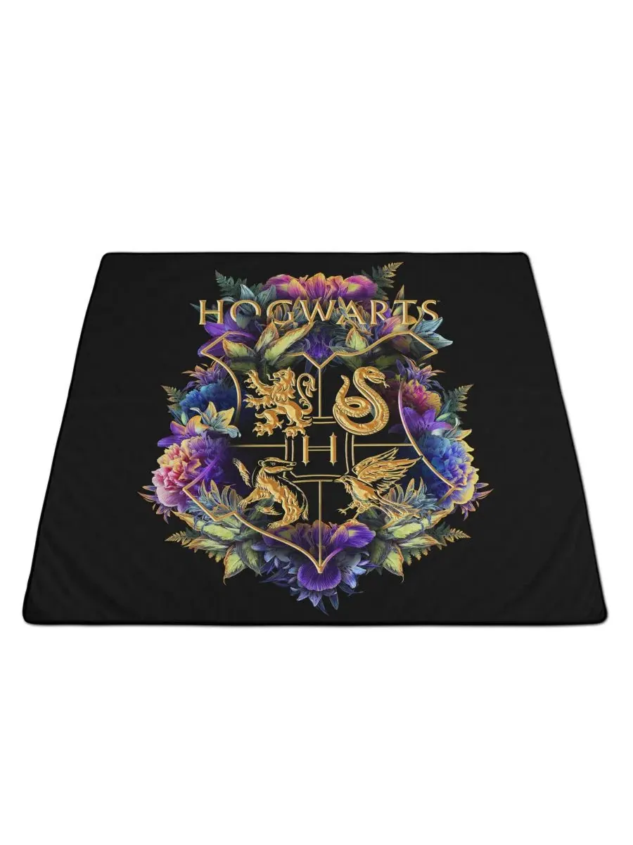 Плед для пикника Harry Potter Hogwarts Impresa, 152 x 127 см Oniva — изображение 4 из 4, черный