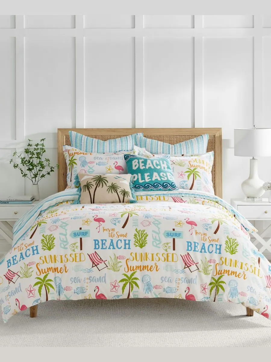 Двусторонний комплект постельного белья Beach Days из 2 предметов, размер Twin/Twin XL Levtex