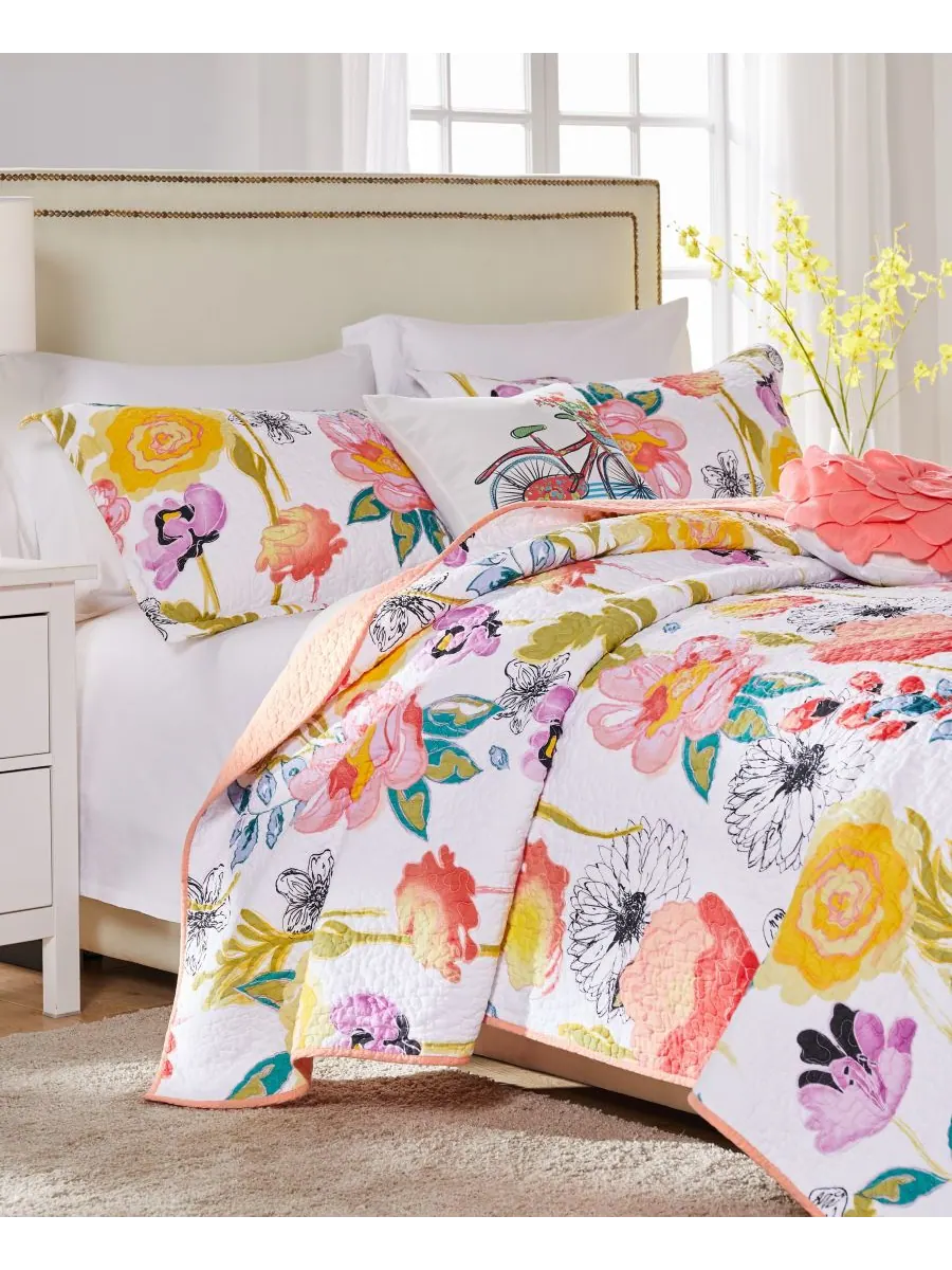 Комплект постельного белья Watercolor Dream, 3 предмета, размер King Greenland Home Fashions — изображение 2 из 4, мульти