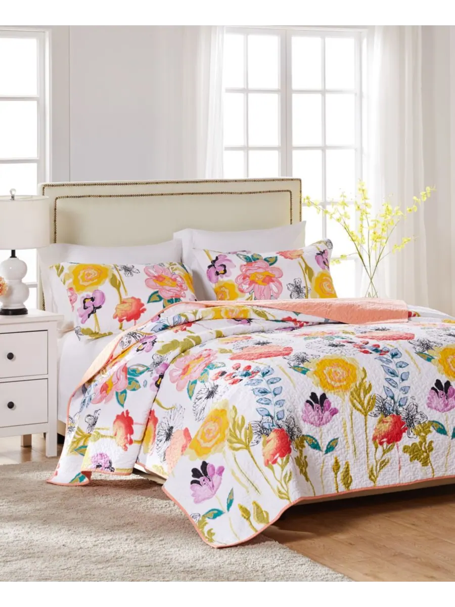 Комплект постельного белья Watercolor Dream, 3 предмета, размер King Greenland Home Fashions — изображение 4 из 4, мульти