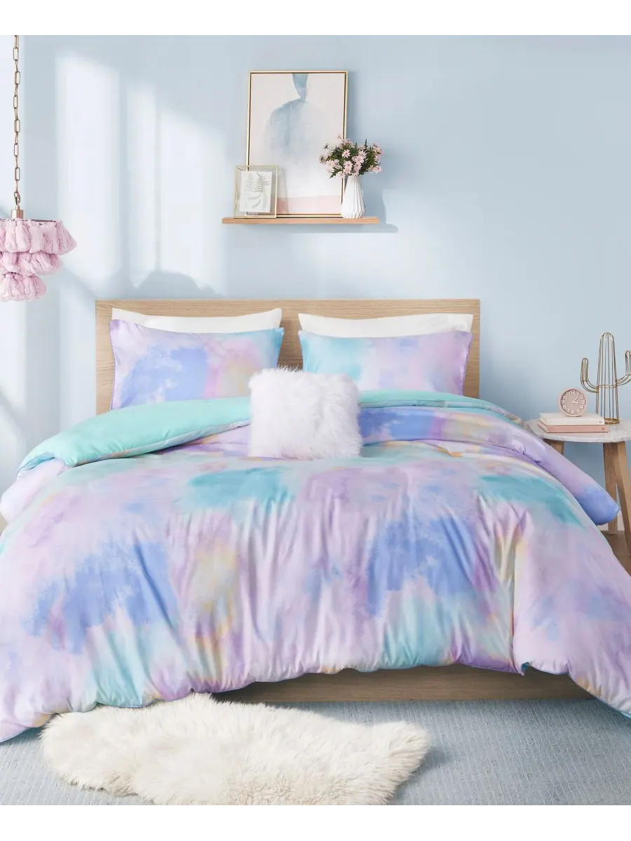 Комплект постельного белья cassiopeia watercolor tie dye, 3 предмета, размер twin/twin xl