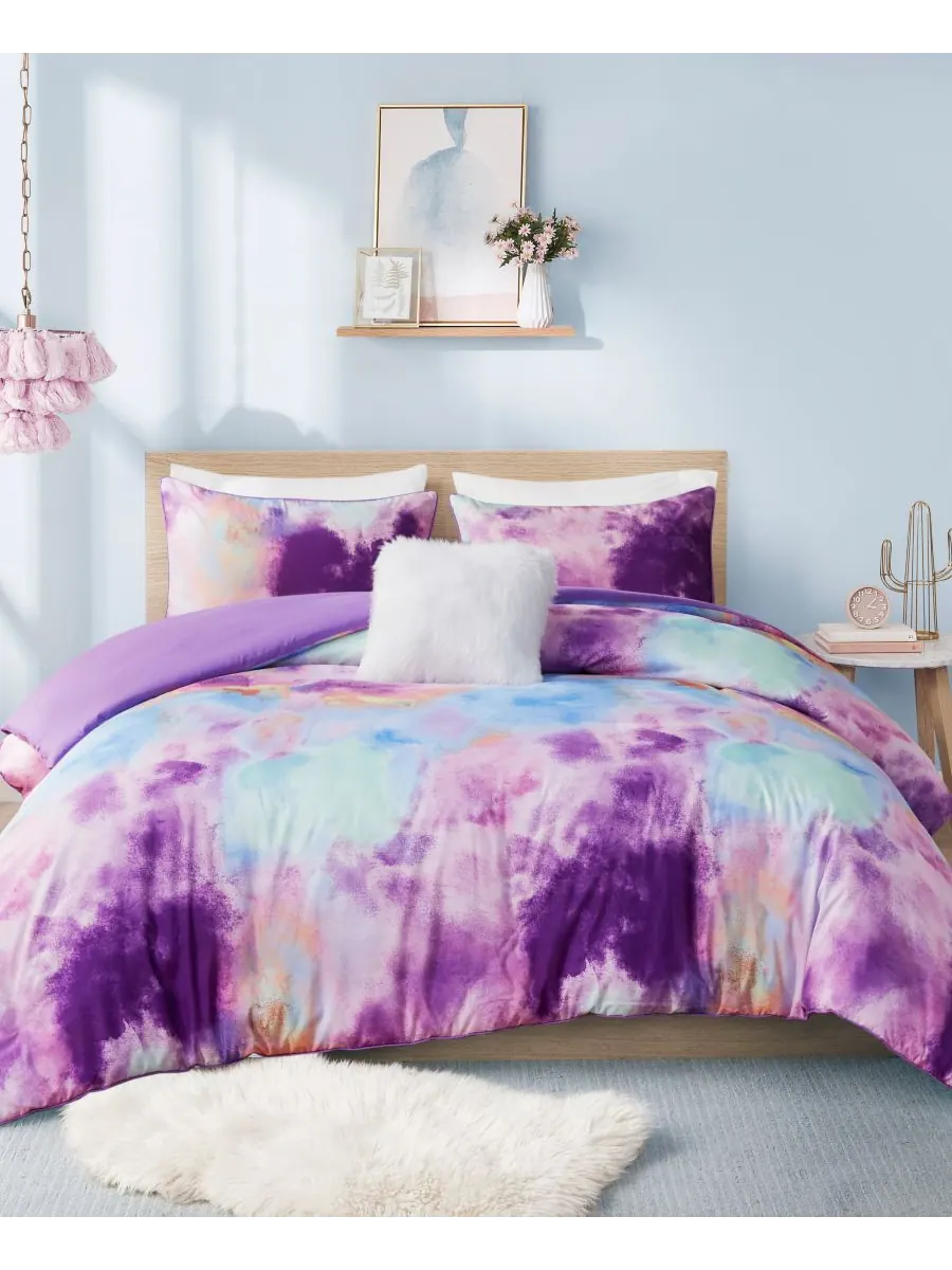 Комплект постельного белья cassiopeia watercolor tie dye, 3 предмета, размер twin/twin xl