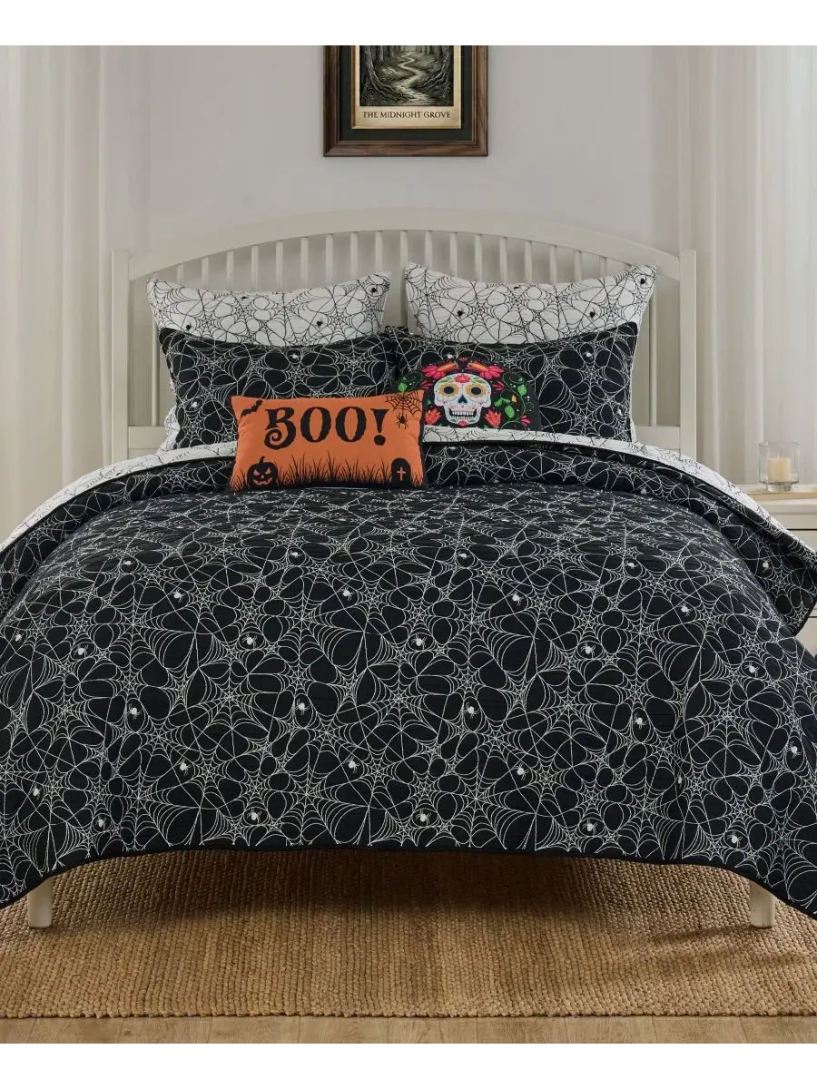 Покрывало жаккардовое 3-предметный комплект Spinderella, Full/Queen Greenland Home Fashions
