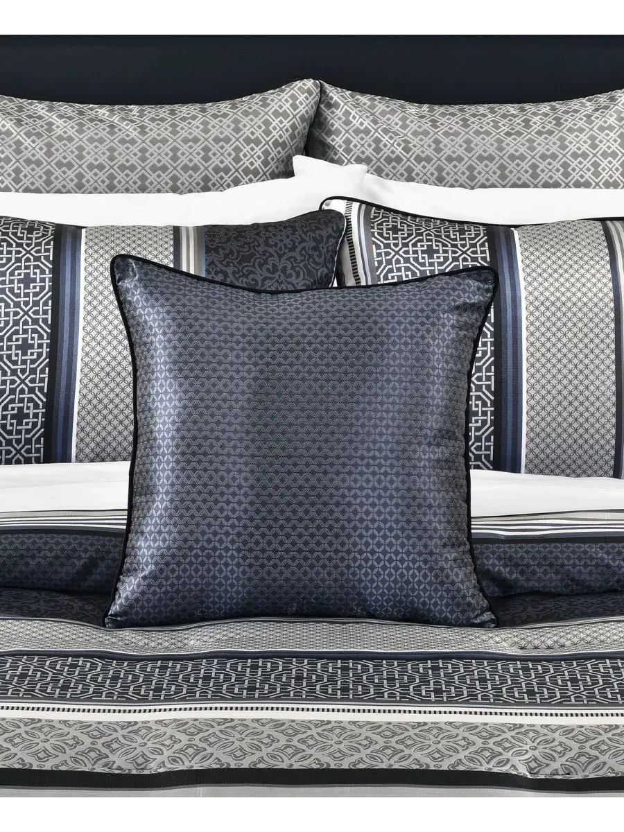 Комплекты постельного белья Carlisle Stripe Royal Court, индиго, размер 18" x 18" Decorative Pillow — изображение 2 из 3