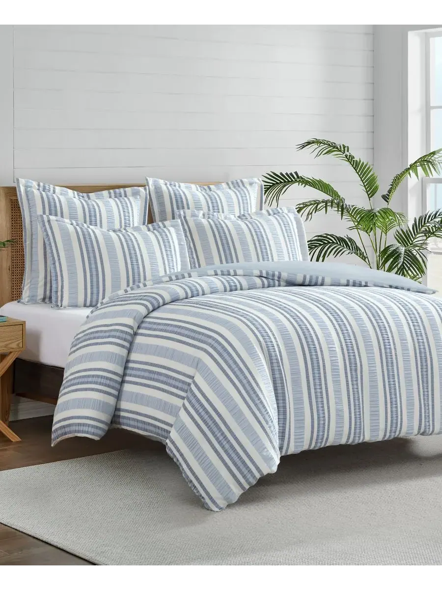 Комплект постельного белья Home Seaside Stripes Textured из 3 предметов, размер Queen Levtex