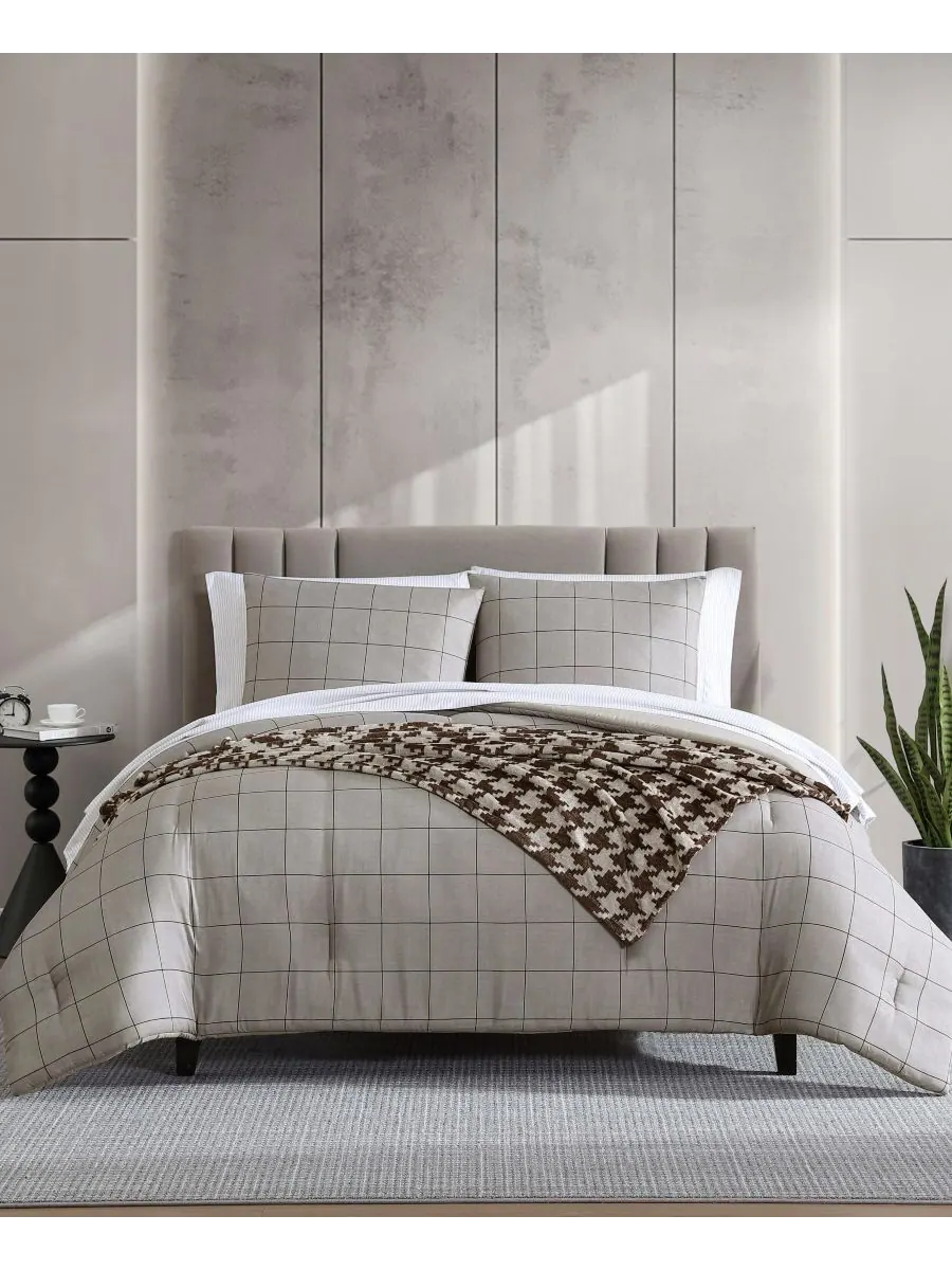 Комплект постельного белья Holden Grid из 8 предметов, размер King Kenneth Cole New York