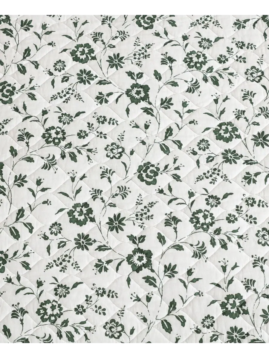 Комплект постельного белья Miranda Cotton из 3 предметов, размер King Laura Ashley — изображение 6 из 8, оливковый зеленый
