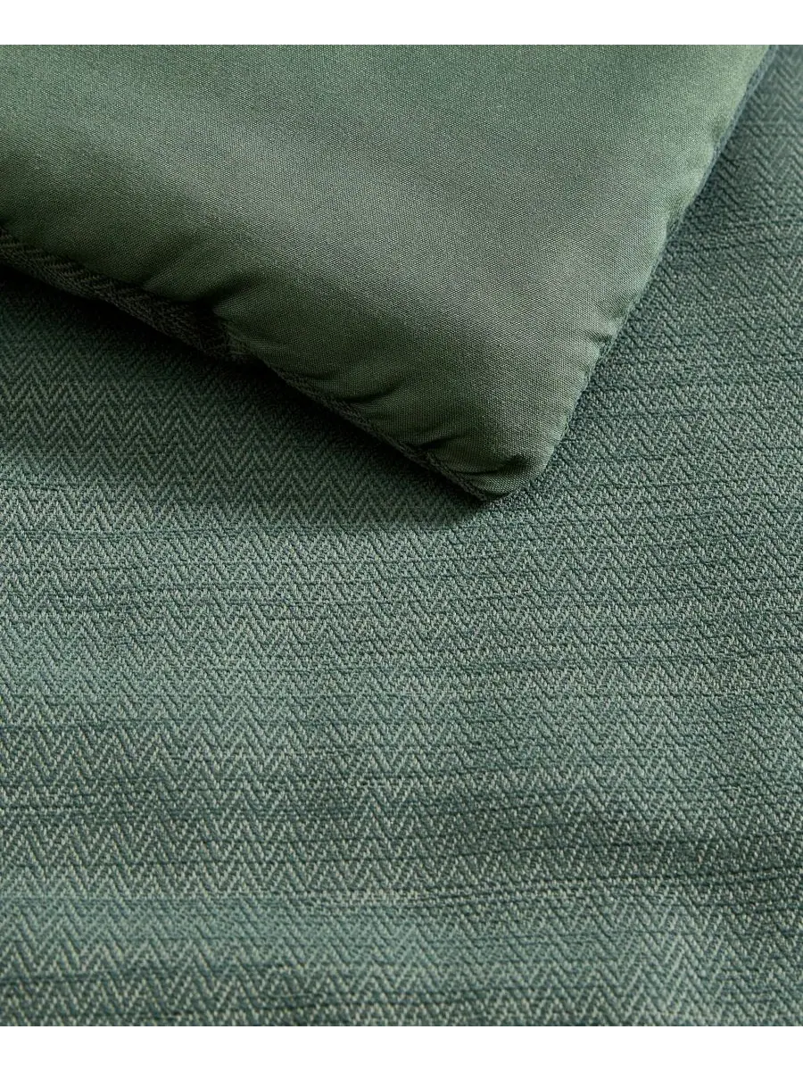 Комплект стеганого одеяла с жаккардовым узором Herringbone Jacquard Chenille Nautica — изображение 4 из 7, зеленый