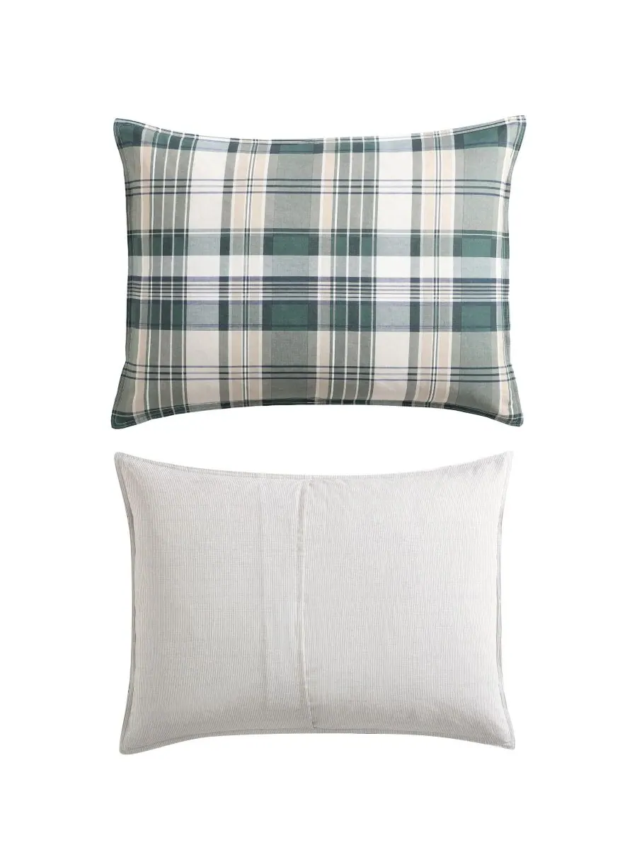 Комплект постельного белья Timbers Plaid, размер Full/Queen Eddie Bauer — изображение 7 из 8, зеленый