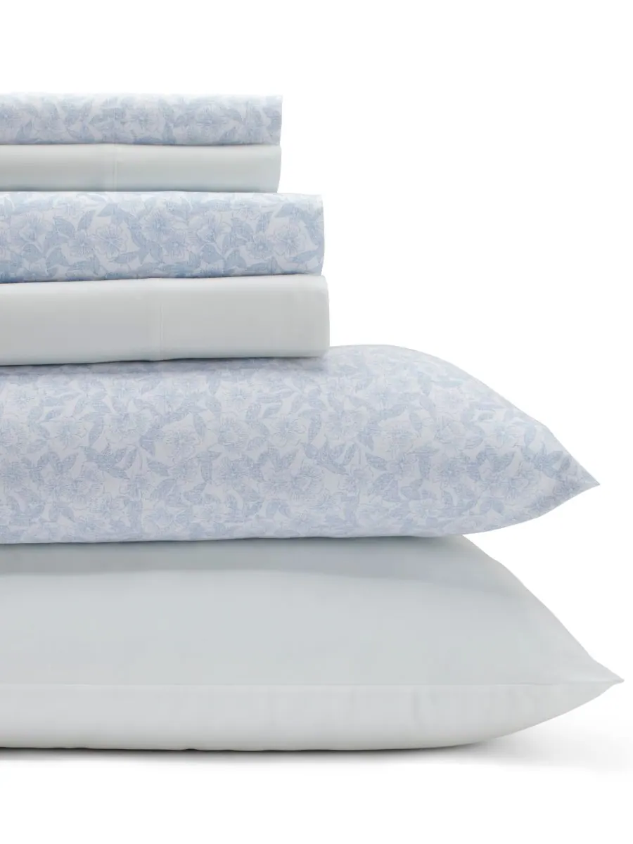 Комплект постельного белья belle из хлопкового перкаля, 6 предметов, размер queen. Laura Ashley