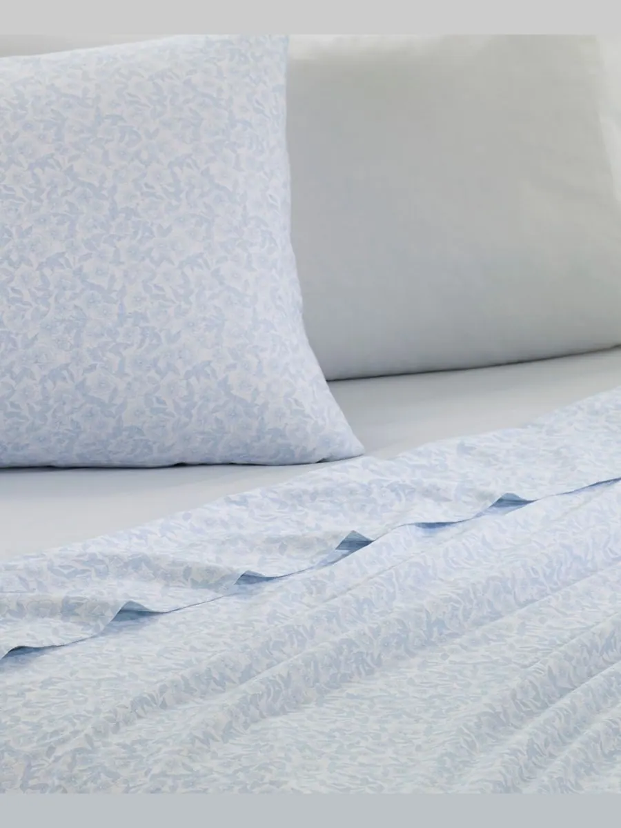 Комплект постельного белья belle из хлопкового перкаля, 6 предметов, размер queen. Laura Ashley — изображение 2 из 4, синий