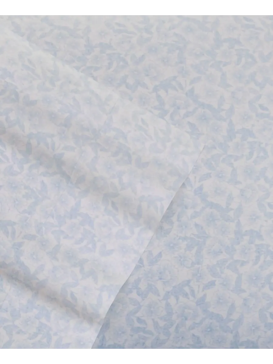 Комплект постельного белья belle из хлопкового перкаля, 6 предметов, размер queen. Laura Ashley — изображение 3 из 4, синий