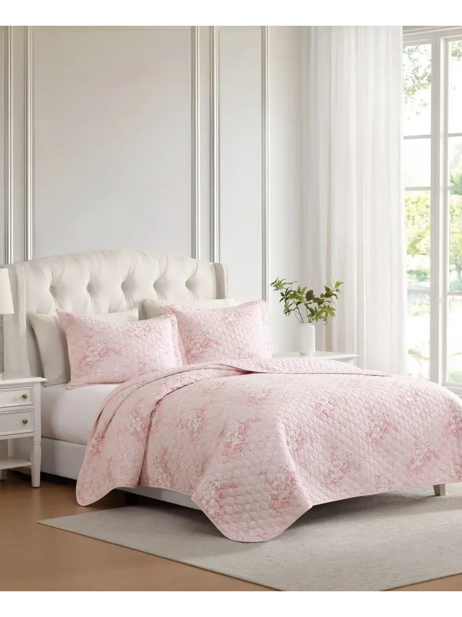 Двусторонний стеганый комплект из 3 предметов Toile Delightful, размер King Laura Ashley — изображение 2 из 8