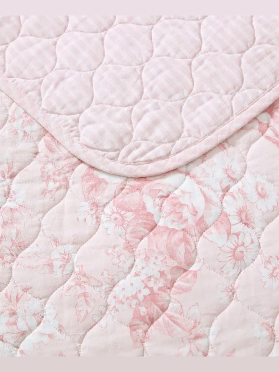 Двусторонний стеганый комплект из 3 предметов Toile Delightful, размер King Laura Ashley — изображение 5 из 8