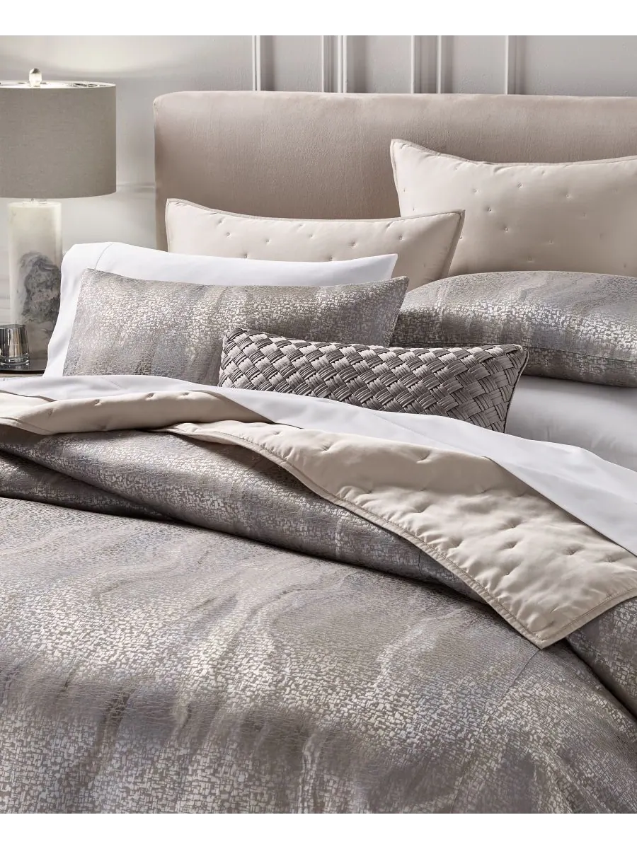 Комплект постельного белья Terra из 3 предметов, размер King Hotel Collection — изображение 2 из 5, серый