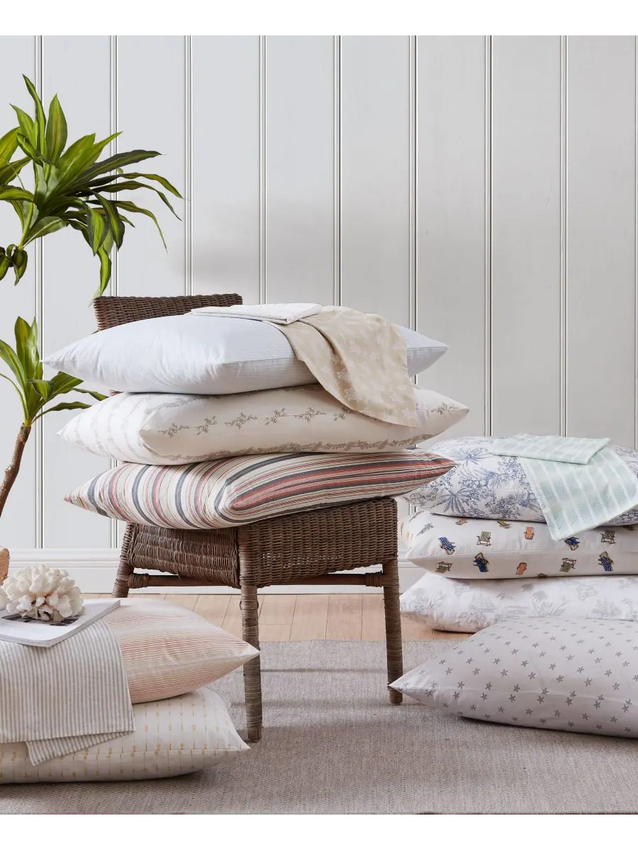 Комплект постельного белья Tommy Bahama Beach Chairs из хлопкового перкаля, 4 предмета, размер — изображение 5 из 5, мульти