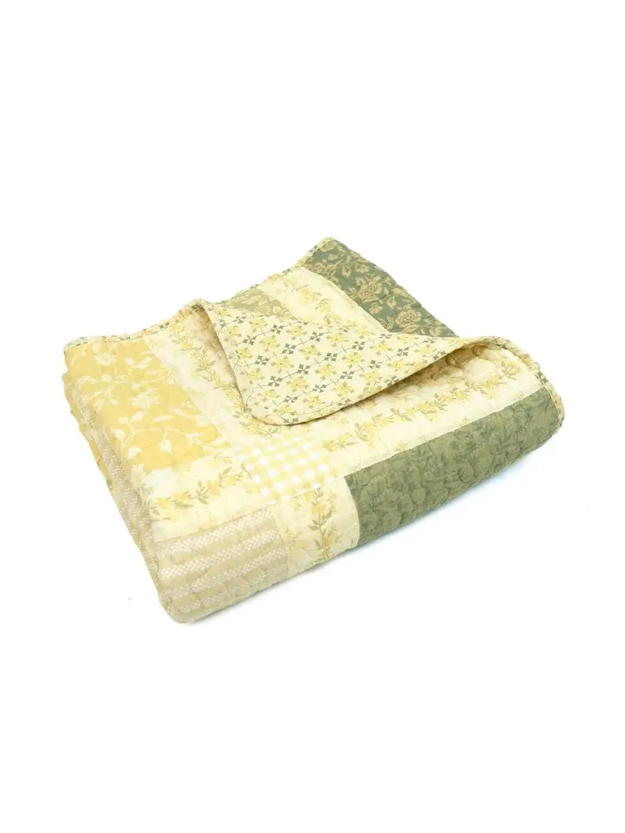Плед из хлопка Meadow Cotton Throw Donna Sharp — изображение 2 из 4, желтый