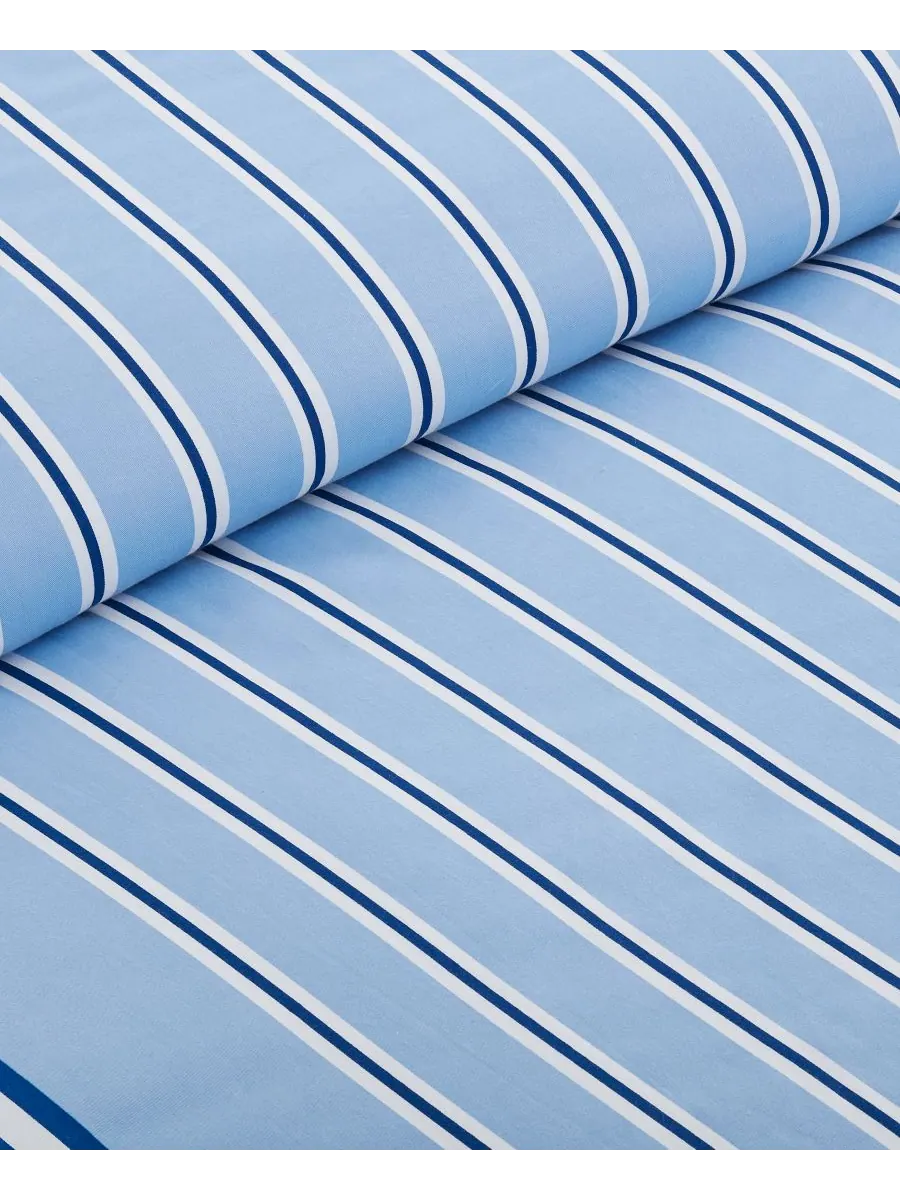 Комплект постельного белья hollis stripe из 3 предметов, размер full/queen Lacoste Home — изображение 2 из 6, синий