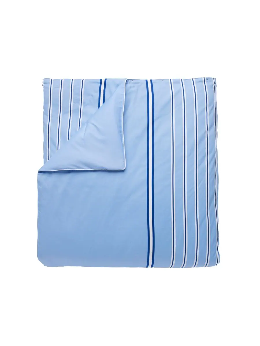 Комплект постельного белья hollis stripe из 3 предметов, размер full/queen Lacoste Home — изображение 3 из 6, синий