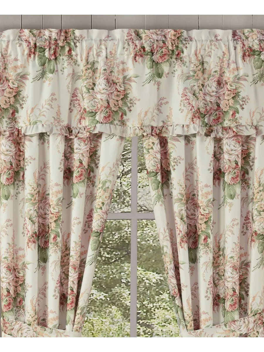 Прямой оконный ламбрекен Estelle, 43 см x 183 см Royal Court — изображение 2 из 2, коралл