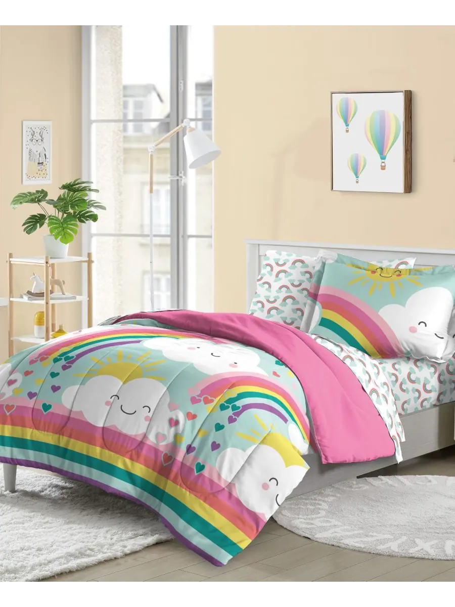 Комплект постельного белья Rainbow Flare из 5 предметов, размер Twin Dream Factory