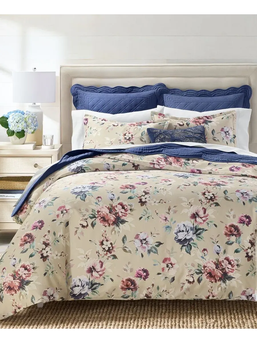Комплект стеганого одеяла Ophelia Floral, 3 предмета Charter Club
