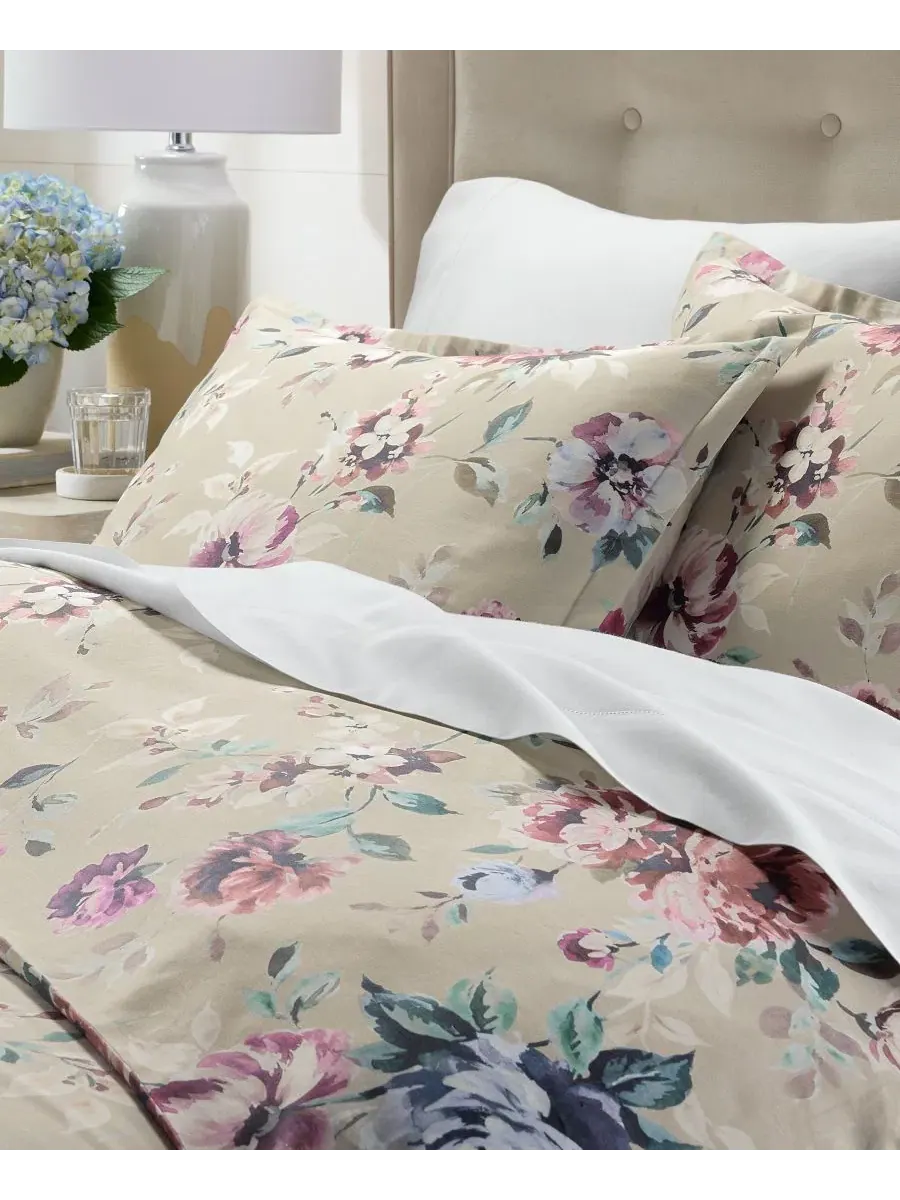 Комплект стеганого одеяла Ophelia Floral, 3 предмета Charter Club — изображение 2 из 9, бежевый