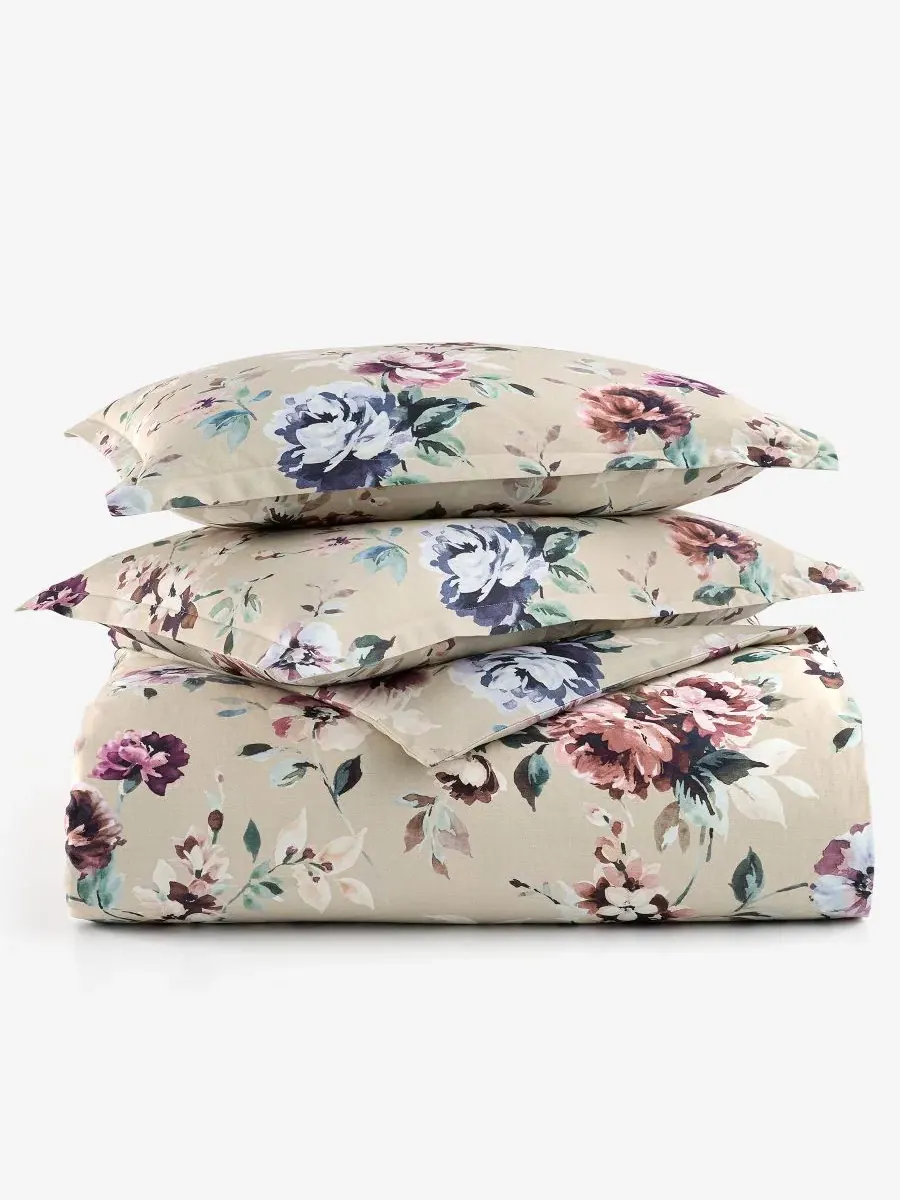 Комплект стеганого одеяла Ophelia Floral, 3 предмета Charter Club — изображение 5 из 9, бежевый