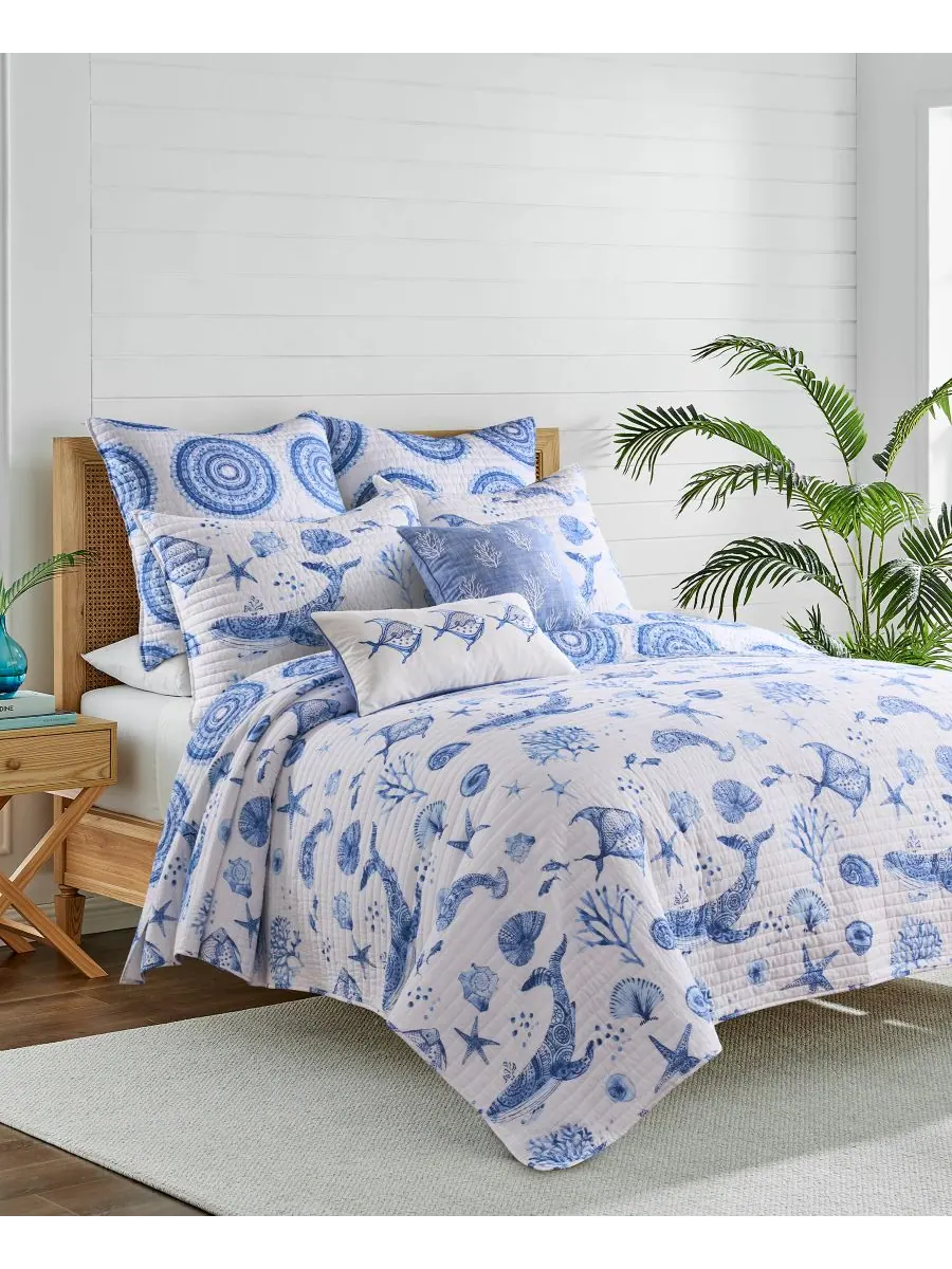 Комплект постельного белья Home Batik Ocean, 3 предмета, двусторонний, размер King/California King