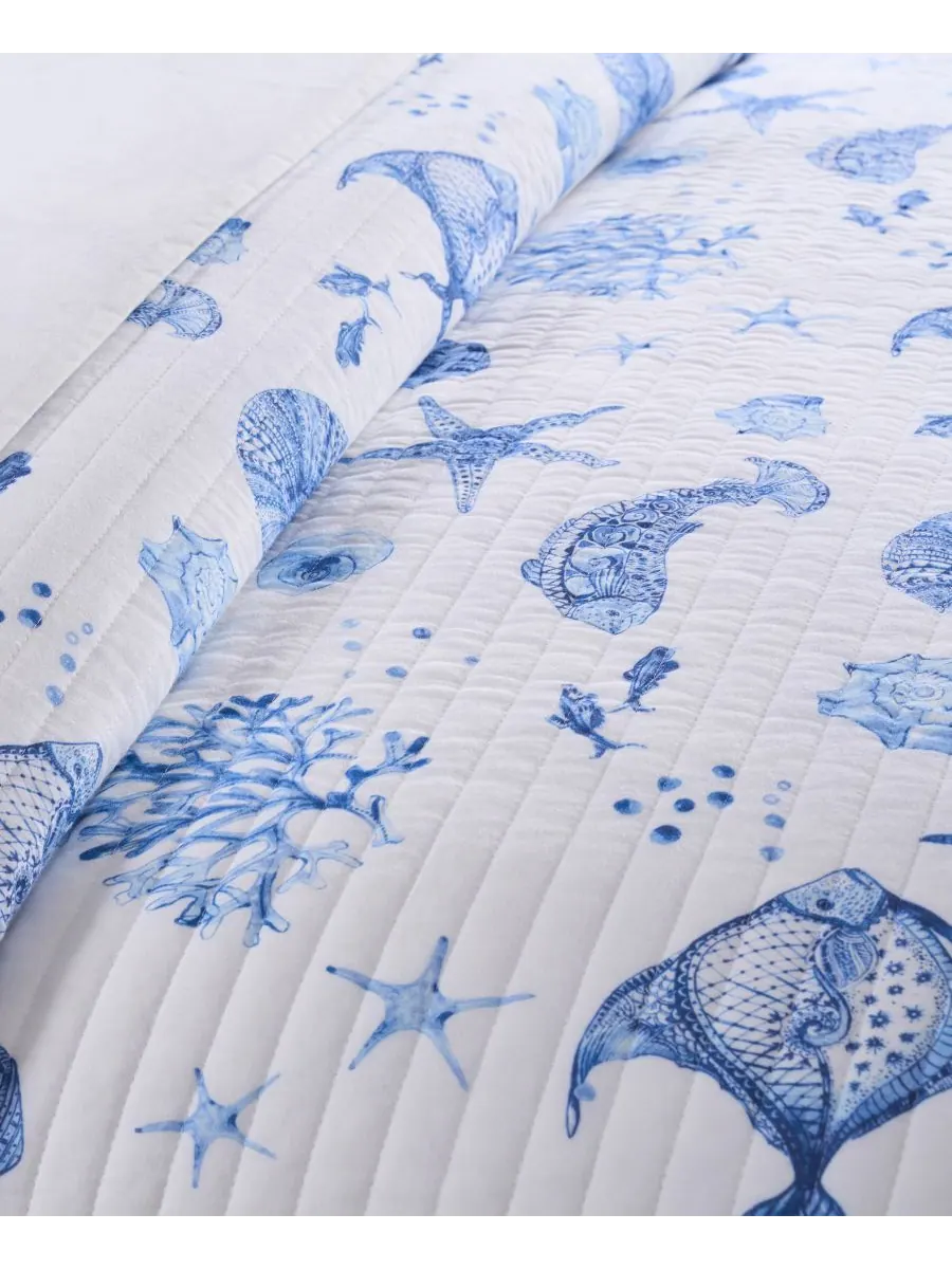 Комплект постельного белья Home Batik Ocean, 3 предмета, двусторонний, размер King/California King — изображение 5 из 5
