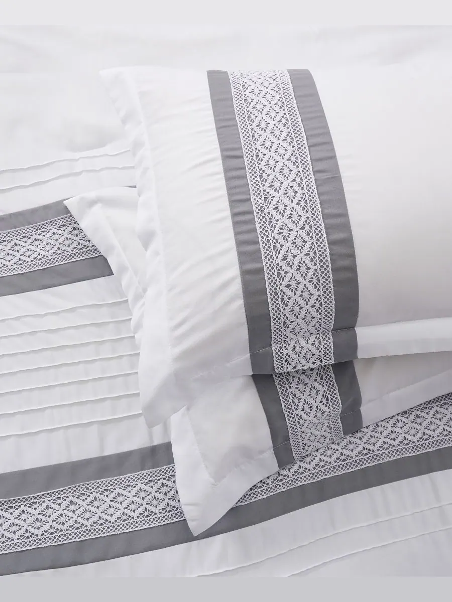 Комплект постельного белья Durango Stripes из 7 предметов, размер Queen Stratford Park — изображение 5 из 5, серый