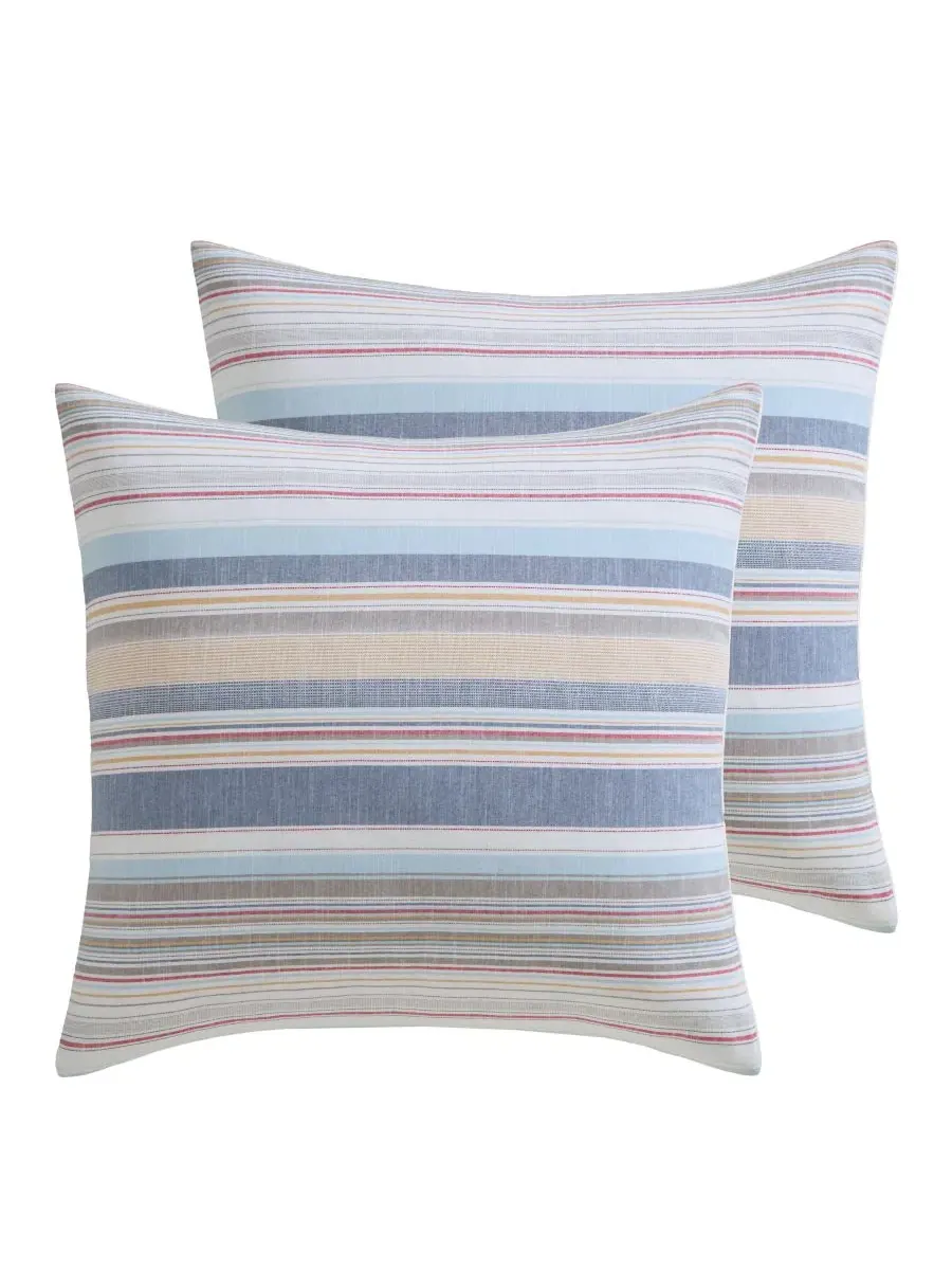 Наволочка для подушки 66x66 см, 2 шт, с завязками, Providence Stripe Levtex Home