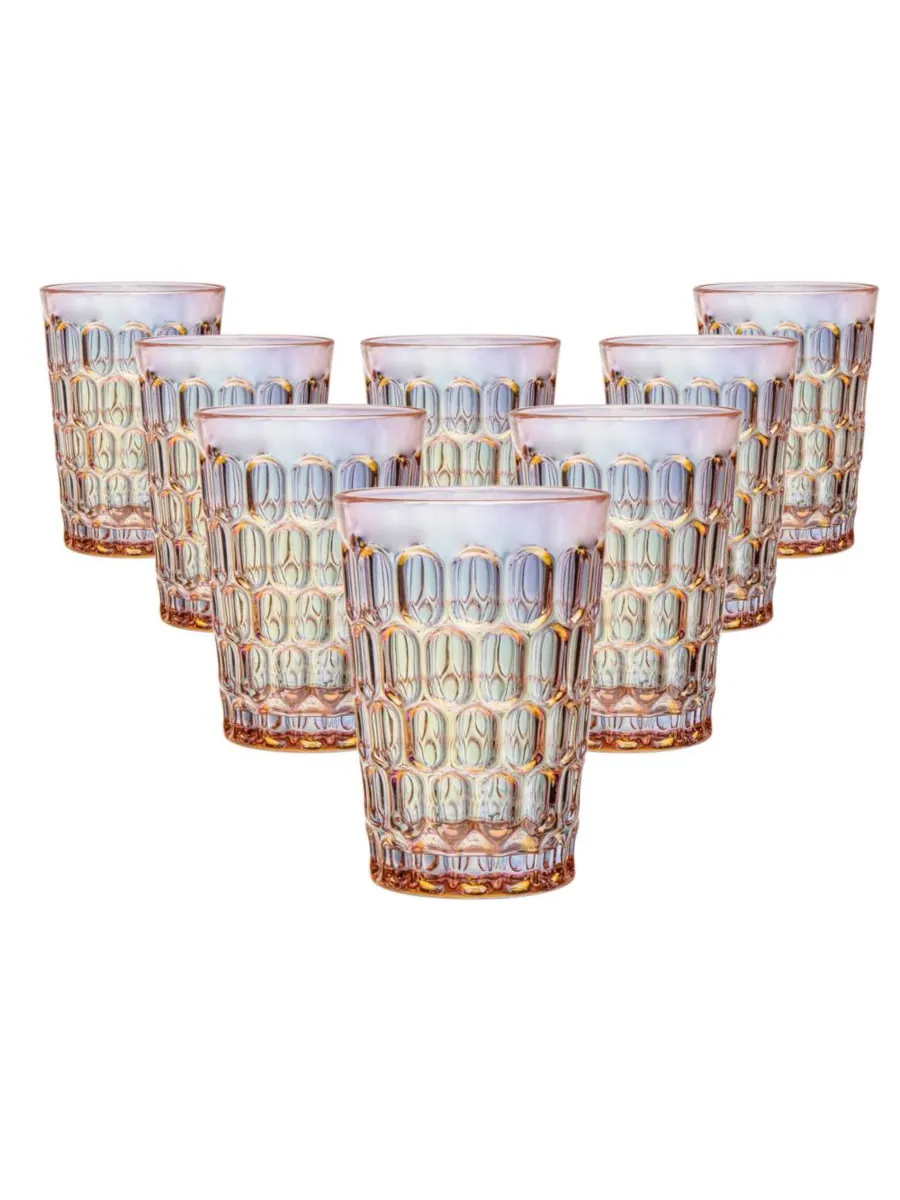 Набор из 8 бокалов для коктейлей Rex Highball Godinger — розовый