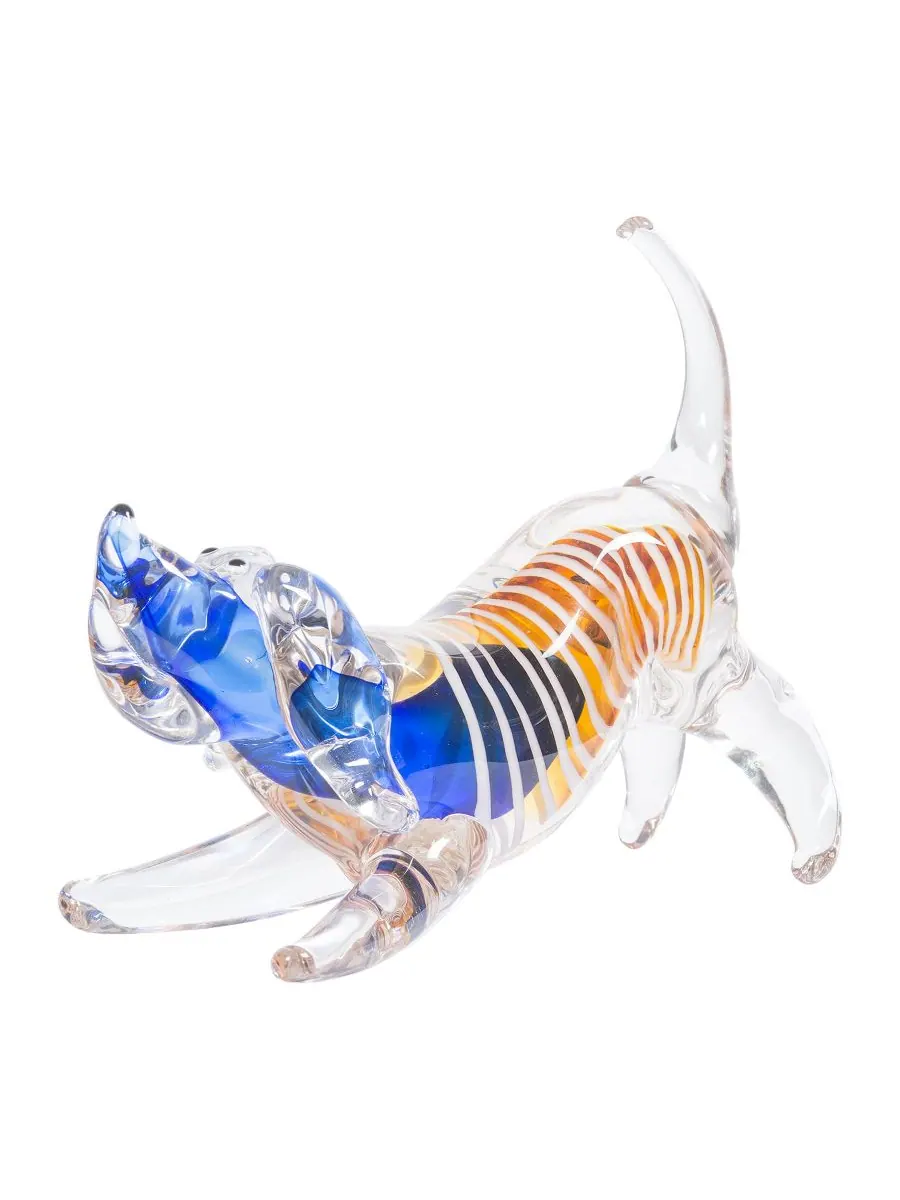 8-дюймовая стеклянная фигурка собачки Джои (Joey Dog Art Glass Figure) Dale Tiffany — мульти