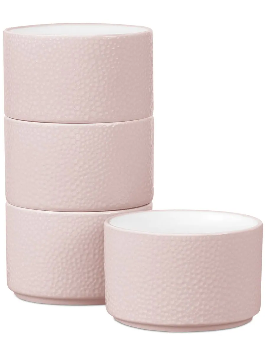 Набор из 4 мини-боулов Colortex Stone Stax Noritake — розовый