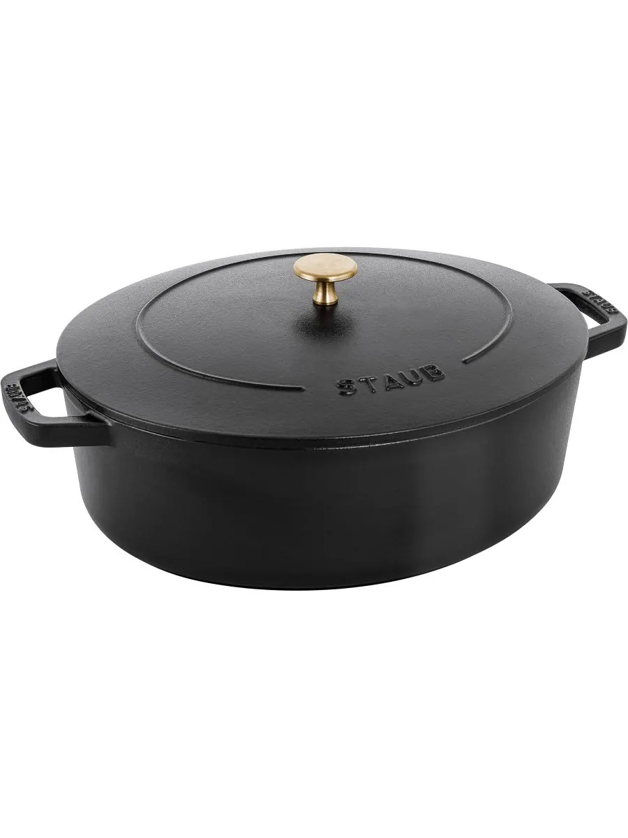 Овальная чугунная утятница Staub Wide, 31 см, 5.9 л