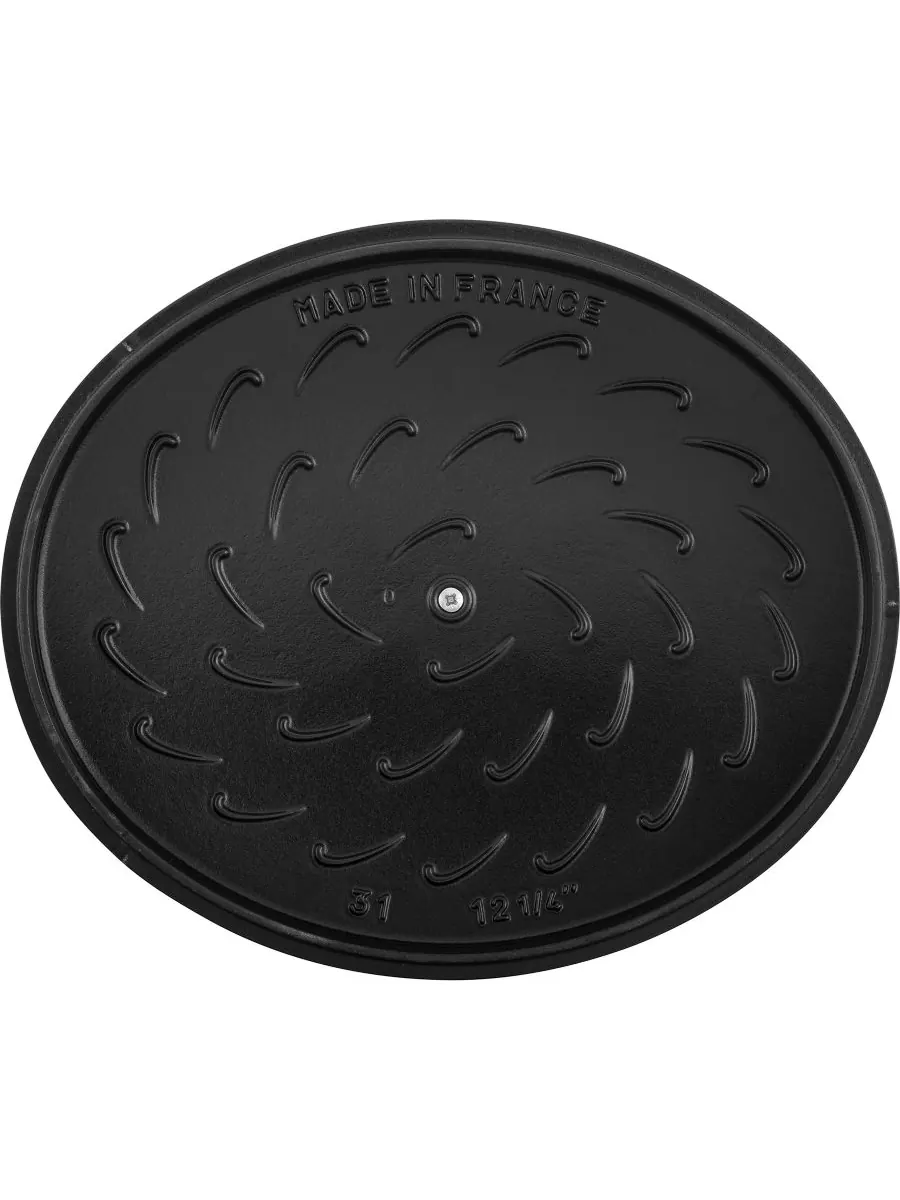 Овальная чугунная утятница Staub Wide, 31 см, 5.9 л — изображение 6 из 8, черный