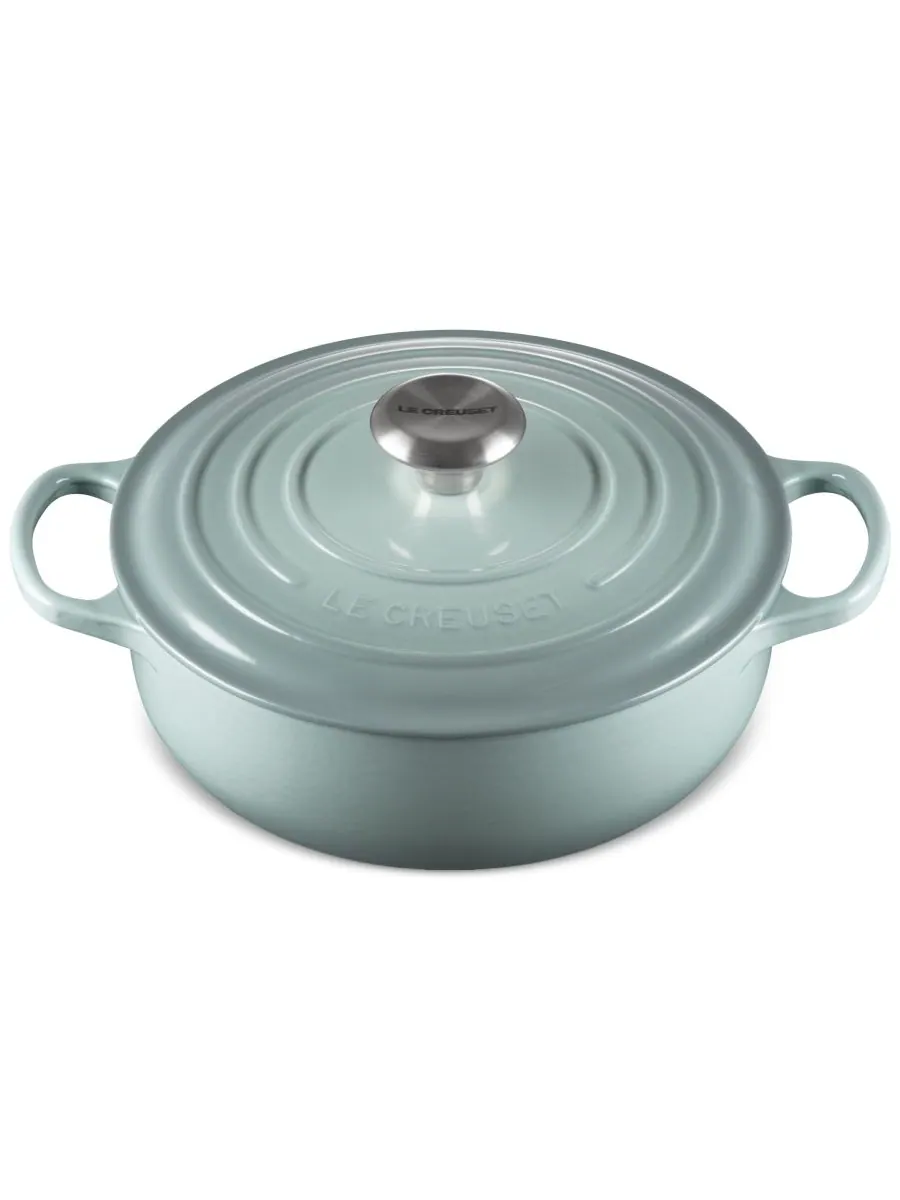 Кастрюля круглая Le Creuset Signature, 6,2 л, 30 см — изображение 2 из 5, морская соль