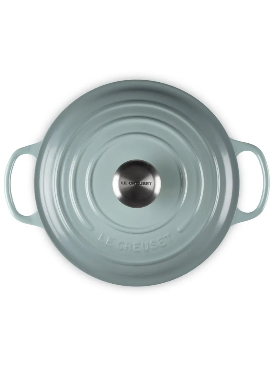 Кастрюля круглая Le Creuset Signature, 6,2 л, 30 см — изображение 4 из 5, морская соль