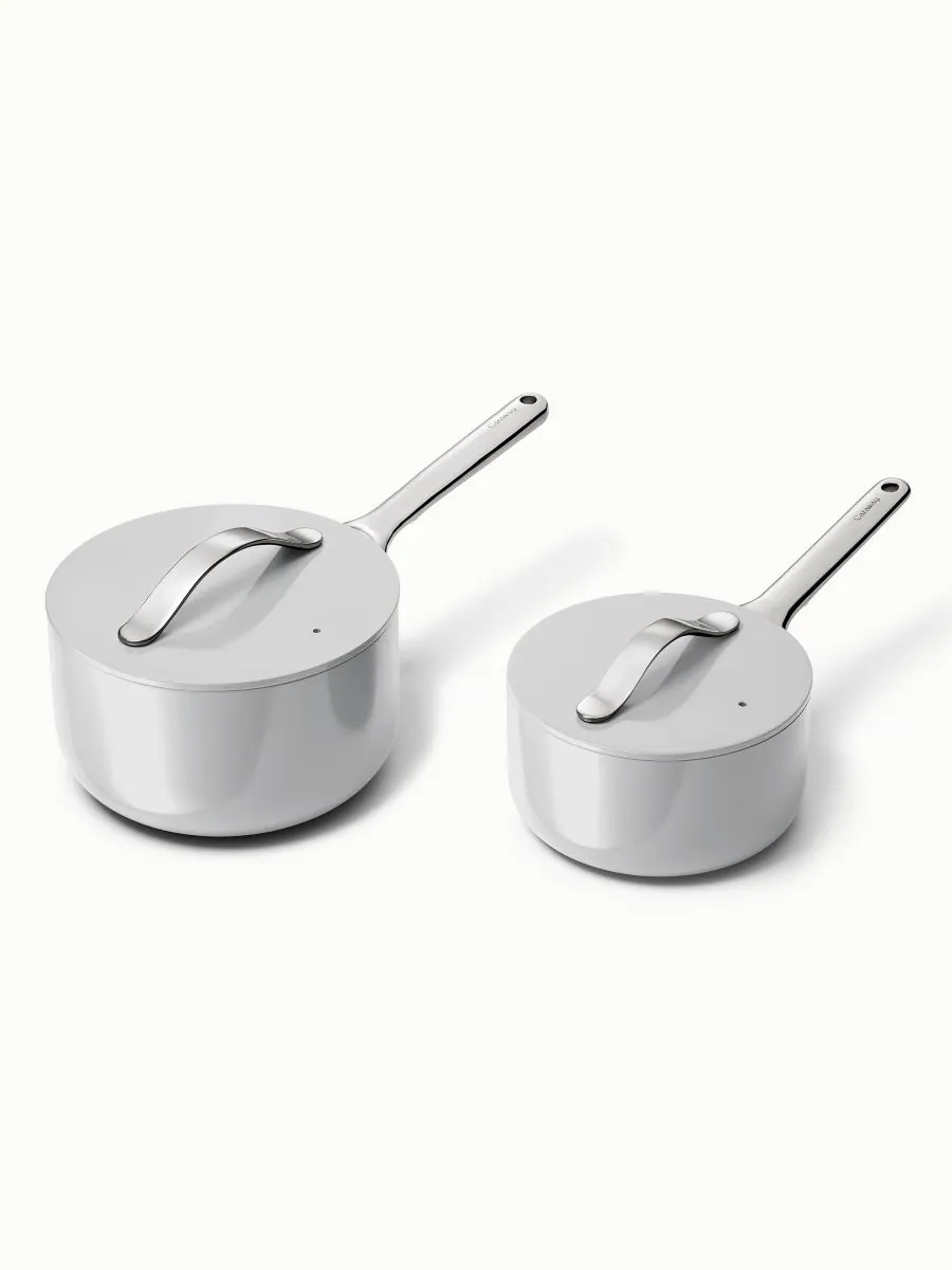 Мини-кастрюля с антипригарным покрытием из керамики, объемом 1,75 л Caraway — изображение 3 из 6, серый