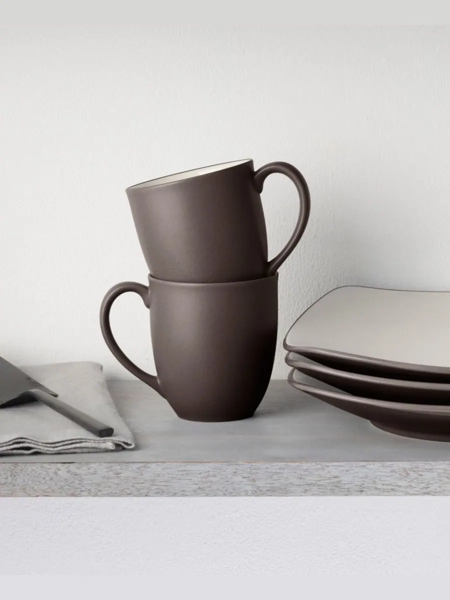 Набор из 4 кружек Colorwave объемом 355 мл Noritake — изображение 4 из 10, шоколад