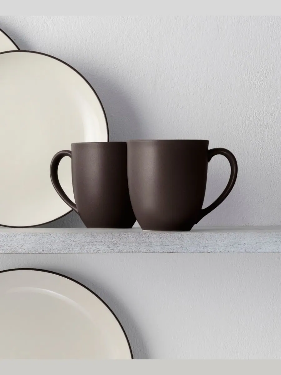 Набор из 4 кружек Colorwave объемом 355 мл Noritake — изображение 6 из 10, шоколад