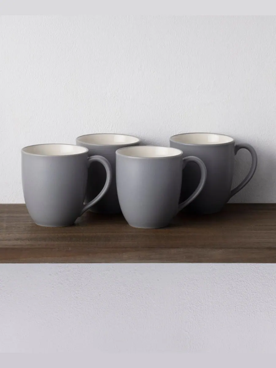 Набор из 4 кружек Colorwave объемом 355 мл Noritake — изображение 2 из 10, серый