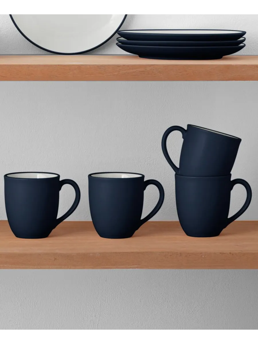 Набор из 4 кружек Colorwave объемом 355 мл Noritake — изображение 2 из 10, темно-синий