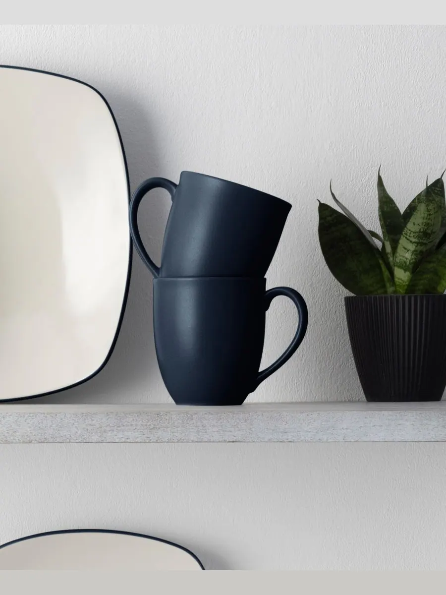 Набор из 4 кружек Colorwave объемом 355 мл Noritake — изображение 9 из 10, темно-синий