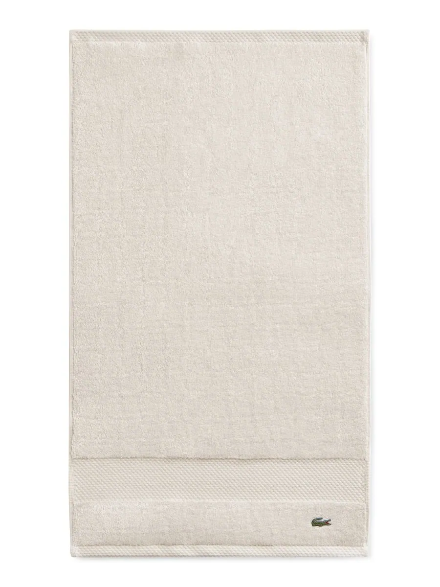 Антимикробное полотенце для рук Heritage из хлопка Supima, 40 см x 76 см Lacoste Home, Chalk, Hand — изображение 1 из 10, мел