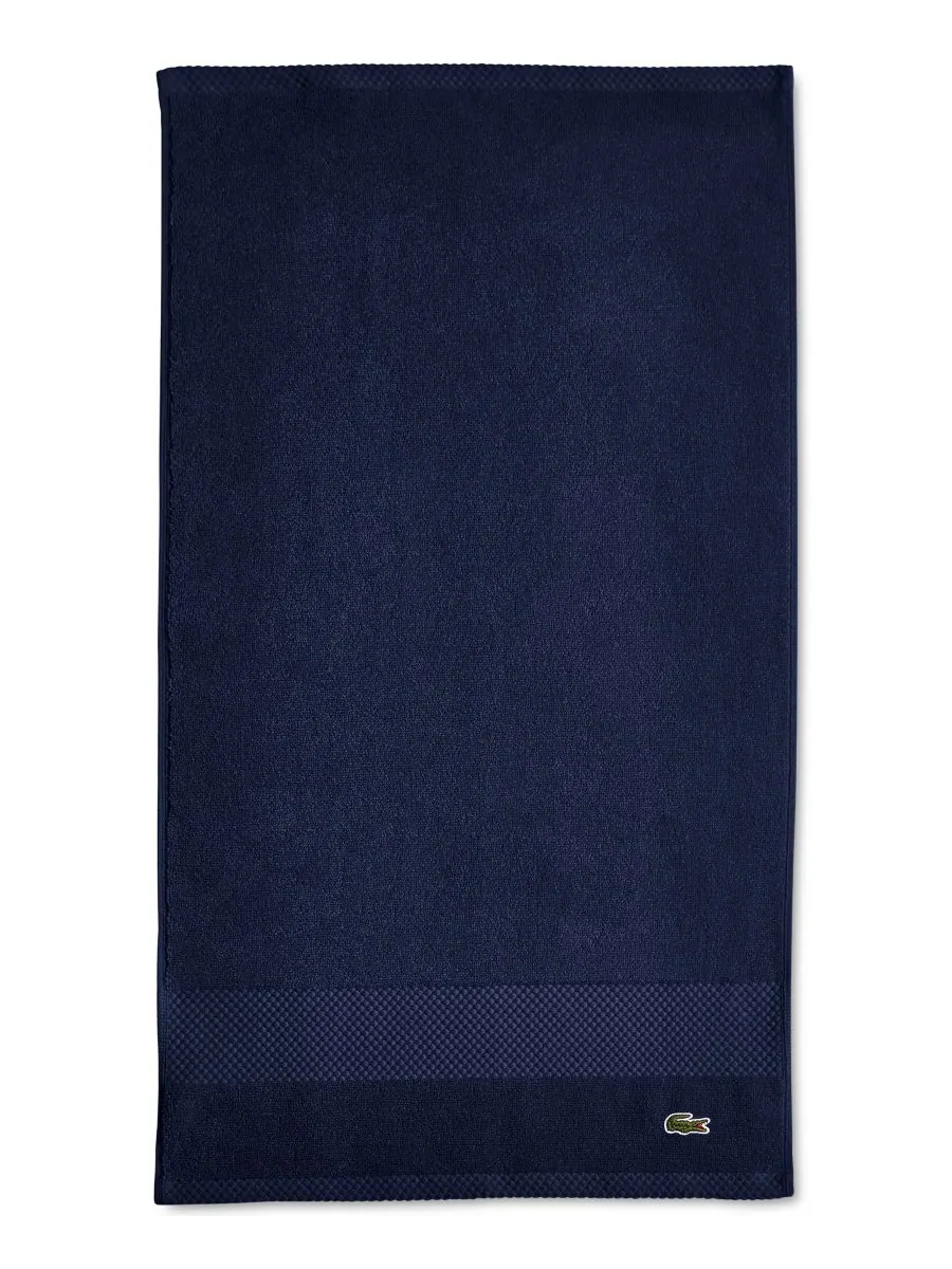 Антимикробное полотенце для рук Heritage из хлопка Supima, 40 см x 76 см Lacoste Home, Navy, Hand — изображение 1 из 10